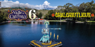 Chalchiuhtlicue engalana el Valle de Catrinas en Atlixco