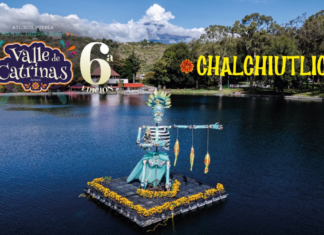 Chalchiuhtlicue engalana el Valle de Catrinas en Atlixco