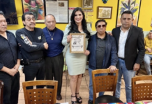 Delfina Pozos fortalece vínculo con migrantes poblanos en NY