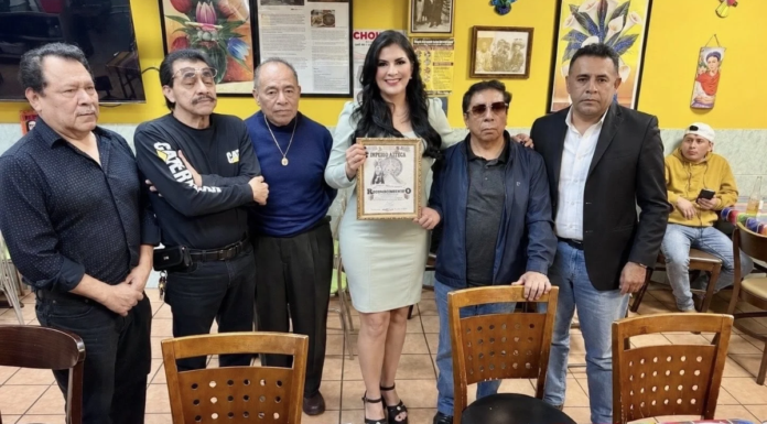 Delfina Pozos fortalece vínculo con migrantes poblanos en NY