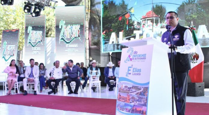 Rinde diputado Elías Lozada Segundo Informe de Actividades
