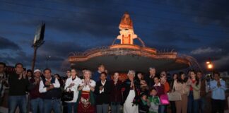 Puebla Capital entrega mantenimiento de la Fuente de la China Poblana