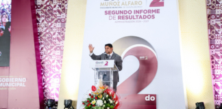Omar Muñoz rinde Segundo Informe de Resultados en Cuautlancingo