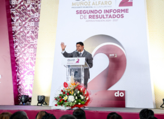 Omar Muñoz rinde Segundo Informe de Resultados en Cuautlancingo