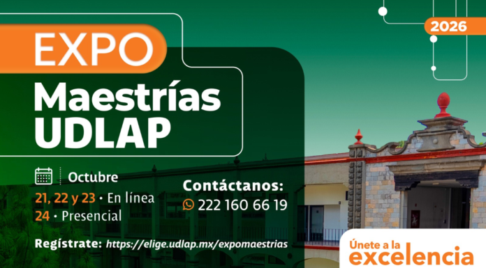 UDLAP organiza Expo Maestrías 2026 del 21 al 24 de octubre