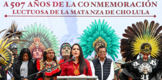 Cholula conmemora 507 años de la Matanza de 1519