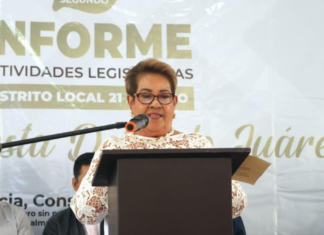 Modesta Delgado rinde su Segundo Informe Legislativo