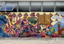 Inauguran mural estudiantil en Complejo Regional Mixteca BUAP