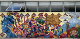 Inauguran mural estudiantil en Complejo Regional Mixteca BUAP