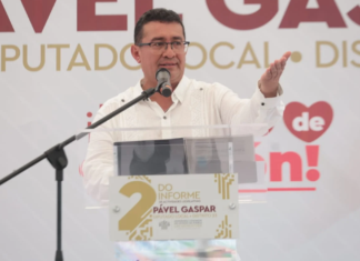 Pável Gaspar destaca labor legislativa en su Segundo Informe