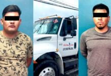 Detienen a dos hombres por traslado irregular de gas LP en Huejotzingo