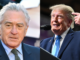 De Niro arremete contra Trump por archivos del caso Epstein