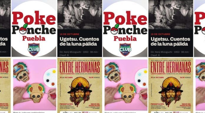 Habrá fin de semana cultural en Puebla con talleres, cine y música