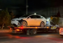 Tesla atropella a dos hermanos en la federal México-Veracruz