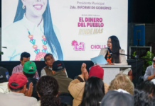 Tonantzin Fernández lleva informe a Tepontla y Acuexcomac