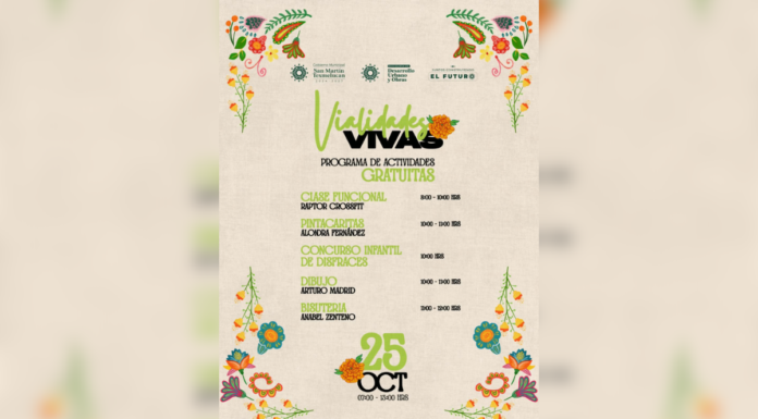 Invitan a familias de Texmelucan a participar en “Vialidades Vivas”