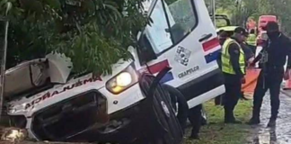 Dos ambulancias de Chapulco se accidentan en la México-Veracruz