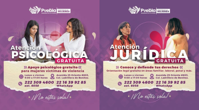 Puebla capital brinda acompañamiento profesional a mujeres