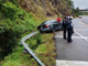 Conductor pierde el control en una curva de la Virreyes-Teziutlán