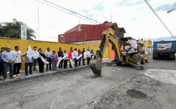 Atlixco da inicio a rehabilitación de la calle 19 Oriente