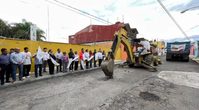 Atlixco da inicio a rehabilitación de la calle 19 Oriente