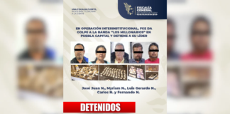 FGE Puebla detiene a presunto líder de “Los Millonarios” tras cateo