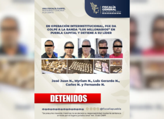 FGE Puebla detiene a presunto líder de “Los Millonarios” tras cateo