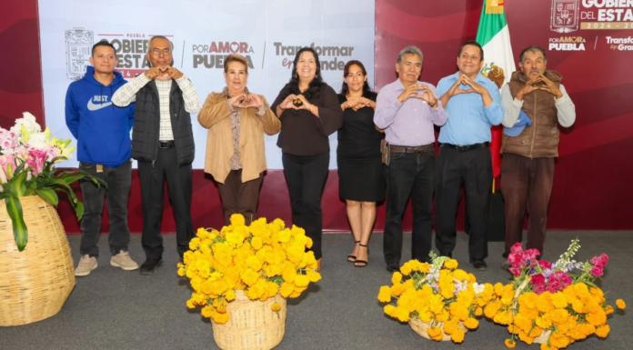 Atlixco alista venta de cempasúchil y terciopelo para Día de Muertos
