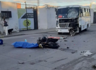 Muere motociclista tras choque con microbús en Guadalupe Hidalgo