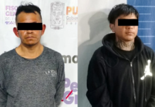 Detienen a dos hombres por portación de arma de fuego en Puebla