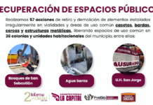 Liberan 57 espacios públicos obstruidos en 36 colonias de Puebla