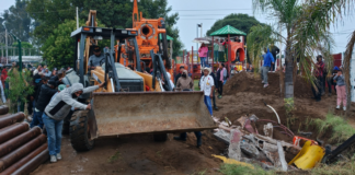 Habitantes de Xoxtla rompen cerco de seguridad en Pozo Pavigi