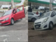 Dos autos caen en hoyo de drenaje sin tapa en Cuautlancingo