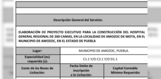 Tras 7 años, licitan proyecto para Hospital del IMSS en Amozoc