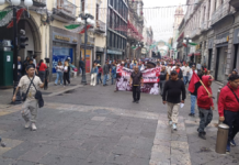 Marcha de la 28 de Octubre provoca cierres en calles de Puebla