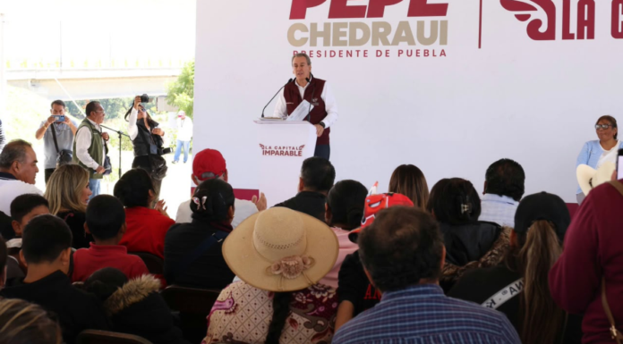 Pepe Chedraui refrenda acciones en San Baltazar Tetela