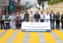 Texmelucan inaugura pavimentación de la calle Cofre de Perote