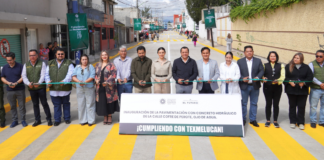 Texmelucan inaugura pavimentación de la calle Cofre de Perote