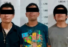 Cuatro personas son aseguradas con neumáticos en Sanctorum
