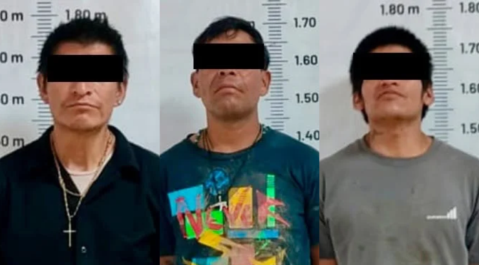 Cuatro personas son aseguradas con neumáticos en Sanctorum
