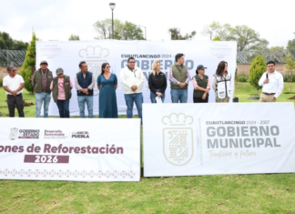 Cuautlancingo impulsa reforestación en Residencial Los Trojes II