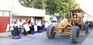 Atlixco rehabilita calle 3 norte en colonia El Ahuehuete