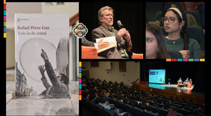 Estudiantes UDLAP conversan con el escritor Rafael Pérez Gay